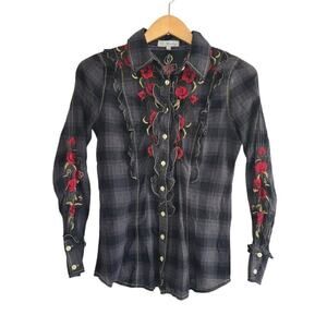 Johnny Was 3J Workshop Embroidered Long Sleeve